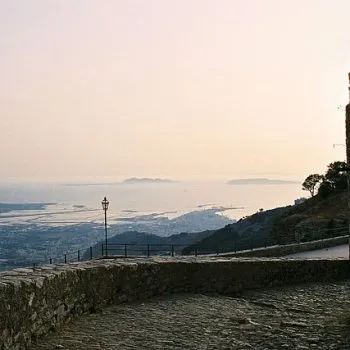 Trapani seen from the castle