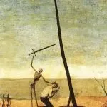 Depiction of a public execution in Brueghel's The Triumph of Death 1562–1563