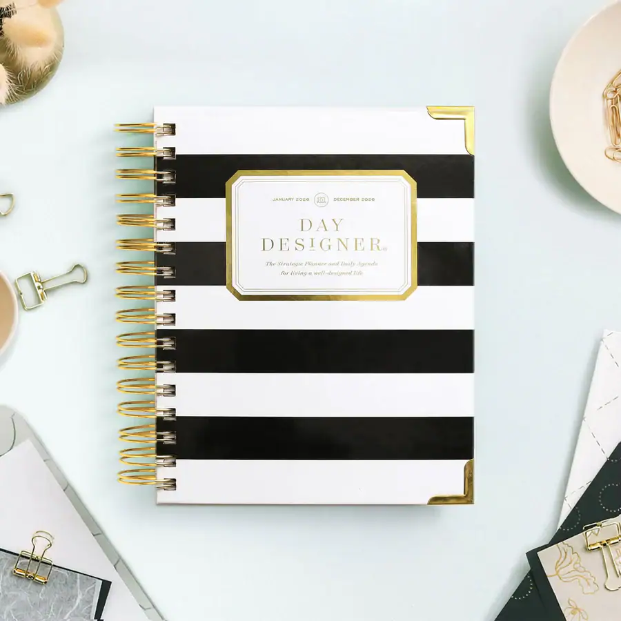 2026 Mini Daily Planne - Black Stripe