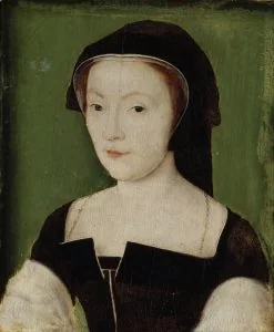 Portrait of Mary of Guise (1515 - 1560), Queen of James V of Scotland and mother of Mary, Queen of Scots c. 1537 by Corneille de Lyon
