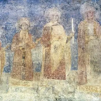 Daughters of Yaroslav the Wise - The portrait of princely family was located in St. Sophia of Kyiv, on three walls of the nave – south, west and north