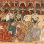 Scholars at the Abbasid library (Maqamat al-Hariri)